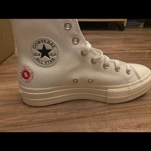 Converse Shoes All Star platform lift floral